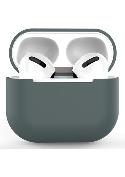 Düz Renk Kablosuz Airpods için Silikon Koruyucu 3 Kulaklık Kılıfı (Yurt Dışından)