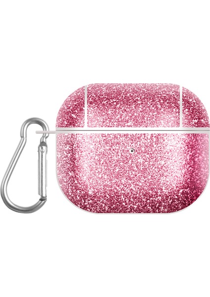 Apple Airpods 3 tooth Şarj Koruyucu Gül için Glitter Tpu+Pu Kulaklık Kılıfı (Yurt Dışından)