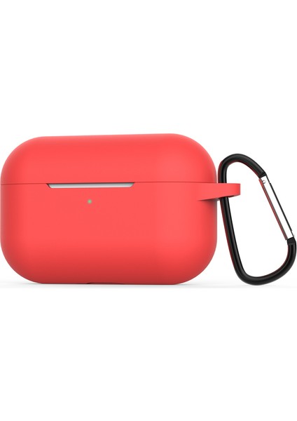 Apple Airpods Pro Red için Tokalı Silikon Kulaklık Kılıfı (Yurt Dışından)