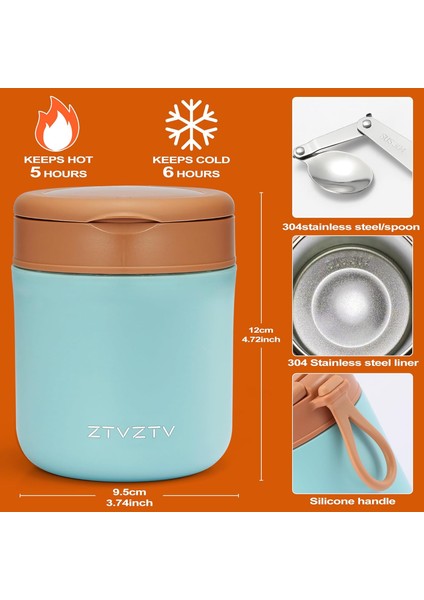 Sıcak Yemek Çocuklar Yalıtımlı Bardak 15.6 Oz Çorba Yalıtımlı Gıda Kavanoz Geniş Ağızlı Paslanmaz Çelik Yalıtımlı Öğle Yemeği Kabı Katlanır Kaşıkla (Yurt Dışından) fırsatları