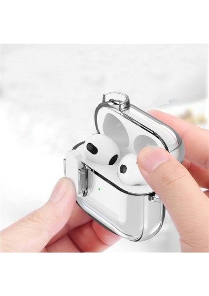 Apple Airpods 3 için tooth Toka Tamı Karabina İle Şeffaf Tpu Şeffaf Kulaklık Kılıfı (Yurt Dışından) fiyatları