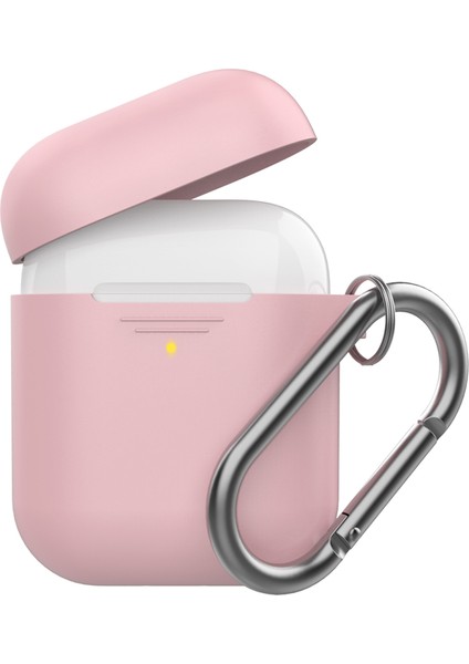 Airpods için 2016 2019 Airpods Kablosuz 2019 Toz Önleyici Fiş Tamı Kancalı Bölünebilir Silikon Kulaklık Kılıfı (Yurt Dışından)