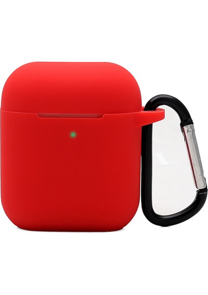 Apple Airpods için Silikon Şarj Lı 2016 2019 Airpods Kablosuz Şarj Lı 2019 ,2.5Mm Kalınlaştırılmış Koruyucu D Halka Tokalı Kulaklık Kılıfı (Yurt Dışından)