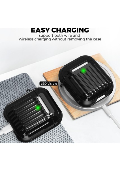 Apple Airpods için 2016 2019 Airpods Kablosuz 2019 Tokalı Lı Koruyucu Kulaklık Kılıfı (Yurt Dışından) fiyatları