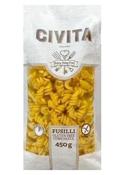 Glutensiz Civita Fusulli Makarna 450 gr