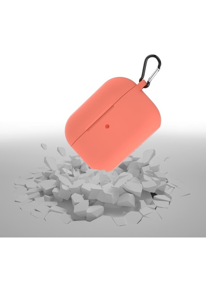 Apple Airpods Pro için Tokalı Turuncu Silikon Kulaklık Kılıfı (Yurt Dışından) fiyatları