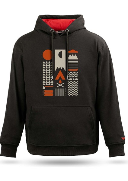 Kamp Bauhaus Tasarım Kapşonlu Sweatshirt