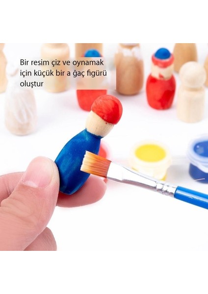 Content dolls Çocukların Erken Eğitimi Ahşap Renkli Yapı Taşları Denge Aleti Tahterevalli Jenga Erkekler ve Kızlar Için Eğlenceli Interaktif Oyun (Yurt Dışından)