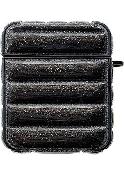 Airpods için 2016 2019 Airpods Kablosuz 2019 Parlak Lı Aşağı Ceket Tamlı Taşıma Çantası Kulaklık Kılıfı (Yurt Dışından)