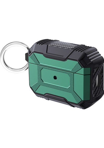 Airpods Pro 2 için Sert Pc + Tpu Çizilmeye Dayanıklı Anti Kayıp Karabina İle Kaybolmaya Karşı Kulaklık Kılıfı (Yurt Dışından)