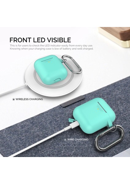 Apple Airpods için 2016 2019 Kablosuz Airpods 2019 Silikon Darbeye Dayanıklı Kulaklık Kılıfı (Yurt Dışından) fiyatları