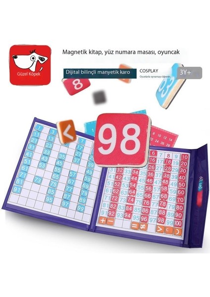 Content dolls Kitap Tarzı Manyetik Yüzlerce Tahta Oyuncak Öğretim Yardımcıları Montessori Oyuncakları (Yurt Dışından)