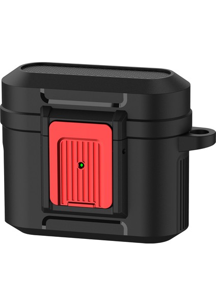 Apple Airpods 3 için Pc+Tpu Kilit Tamlı Asılı Tokalı Kulaklık Kılıfı (Yurt Dışından)