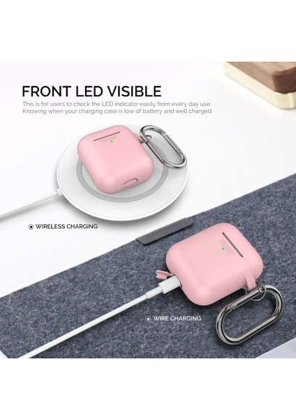 Apple Airpods için 2016 2019 Airpods Kablosuz 2019 Silikon Darbeye Dayanıklı Kulaklık Kılıfı (Yurt Dışından) fiyatları