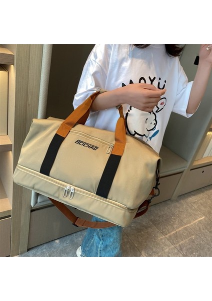 Islak ve Kuru Ayırma Eğlence Seyahat Çantası Spor Çantası Hafif Kadın Büyük Kapasiteli Yoga Eğitim Çantası (Yurt Dışından) fiyatları