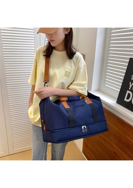 Islak ve Kuru Ayırma Eğlence Seyahat Çantası Spor Çantası Hafif Kadın Büyük Kapasiteli Yoga Eğitim Çantası (Yurt Dışından) modelleri