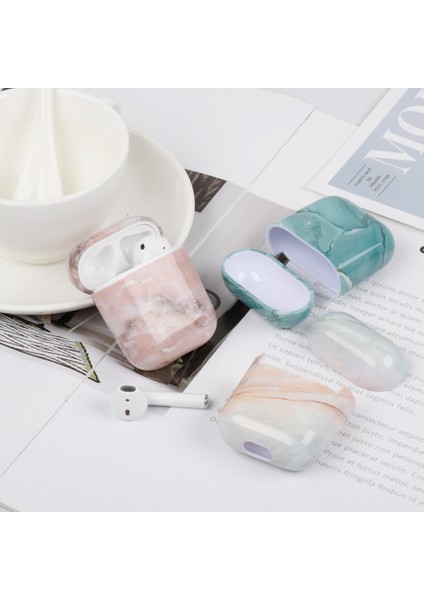 Apple Airpod'Lar için Su Transfer Baskı Mermer Desenli Pc , Kablosuz 2019 Airpods 2019 2016 Style E Kulaklık Kılıfı (Yurt Dışından) fiyatları