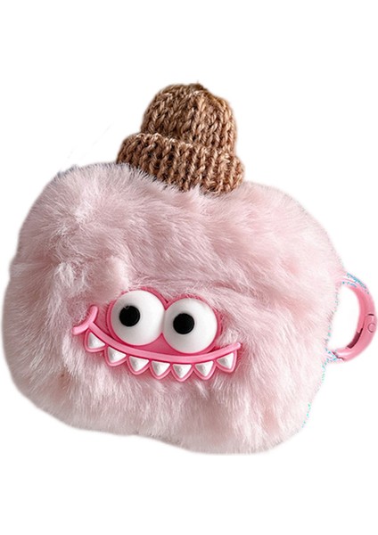 Airpods Pro 2 için Kış Sıcak Peluş Anti Damla Karikatür Köpekbalığı Tam Koruma Kulaklık Kılıfı (Yurt Dışından)