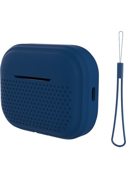 Apple Airpods Pro 2 için Radyo Tarzı tooth Koruyucu Çizilmez Kordon Gece Yarısı Kulaklık Kılıfı (Yurt Dışından)