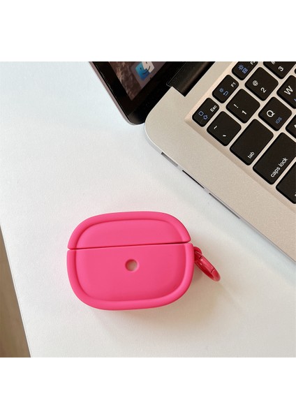 Apple Airpods için Pro Pro 2 Koruyucu Şeker Renk Oval Silikon Asılı Toka Gül Kulaklık Kılıfı (Yurt Dışından) fiyatları