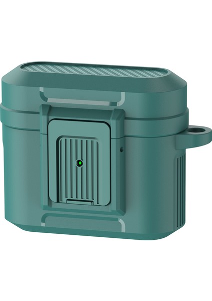 Apple Airpods 3 için Pc+Tpu Kilit Tamı Asılı Tokalı Kulaklık Kılıfı (Yurt Dışından)