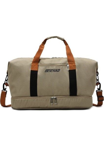 Islak ve Kuru Ayırma Eğlence Seyahat Çantası Spor Çantası Hafif Kadın Büyük Kapasiteli Yoga Eğitim Çantası (Yurt Dışından)