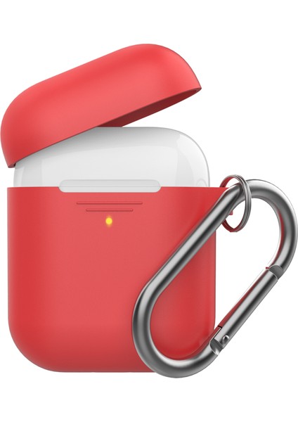 Airpods için 2016 2019 Airpods Kablosuz 2019 Toz Önleyici Fiş Tamı Kancalı Bölünebilir Silikon Kulaklık Kılıfı (Yurt Dışından)