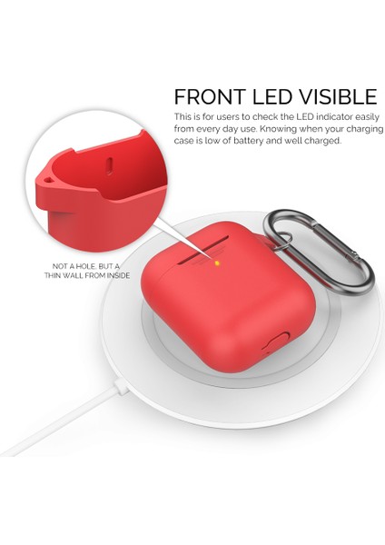 Airpods için 2016 2019 Airpods Kablosuz 2019 Toz Önleyici Fiş Tamı Kancalı Bölünebilir Silikon Kulaklık Kılıfı (Yurt Dışından) fiyatları