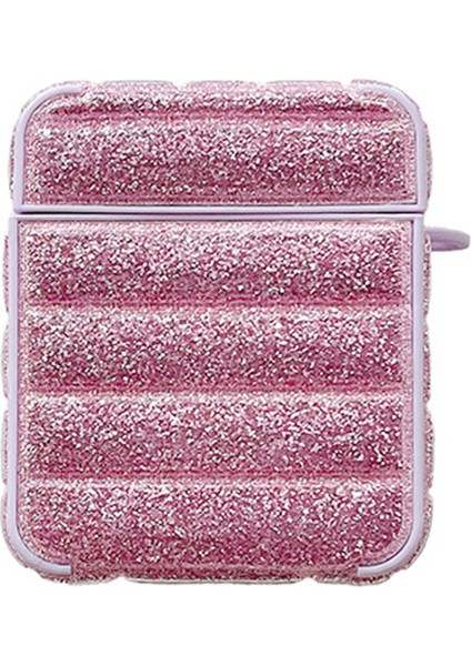 Airpods için 2016 2019 Airpods Kablosuz 2019 Parlak Lı Aşağı Ceket Tamlı Taşıma Çantası Kulaklık Kılıfı (Yurt Dışından)