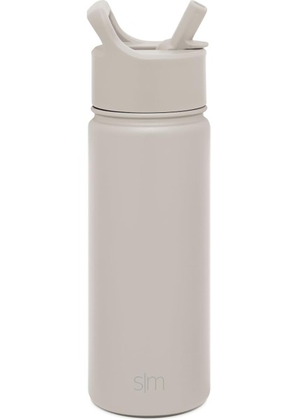 ，，çocuklar Için Saman Kapaklı Su Şişesi Vakum Yalıtımlı Paslanmaz Çelik Metal Termos Yeniden Kullanılabilir Sızdırmaz Bpa Okulu 18 Oz (Yurt Dışından)