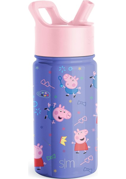 ， Hasır Kapaklı Çocuk Su Şişesi | Yeni Yürümeye Başlayan Çocuklar ve Erkek Çocuklar Için Yalıtımlı Paslanmaz Çelik Yeniden Kullanılabilir Bardak | (Yurt Dışından)