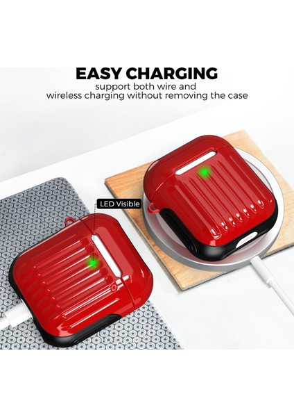 Apple Airpods için 2016 2019 Airpods Kablosuz 2019 Tokalı Lı Koruyucu Kulaklık Kılıfı (Yurt Dışından) fiyatları