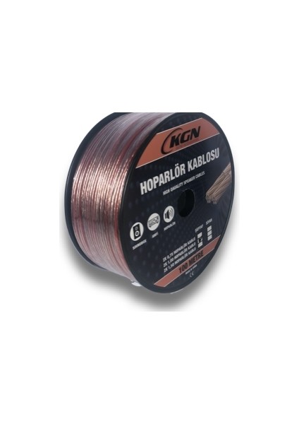 Hoparlör Kablo 2X1.5 Bitişik Şeffaf