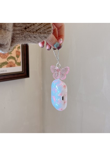 Apple Airpods için 3 Kelebek Desen Koruyucu Tpu Anti Damla Kolye İle Kulaklık Kılıfı (Yurt Dışından) fiyatları