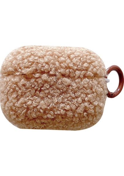 Apple Airpods Pro 2 için Katı Renk Peluş Kutusu tooth Anti Scratch Tpu Toka Kulaklık Kılıfı (Yurt Dışından)