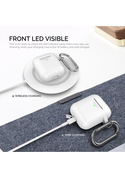 Apple Airpods için 2016 2019 Kablosuz Airpods 2019 Silikon Darbeye Dayanıklı Kulaklık Kılıfı (Yurt Dışından) fiyatları