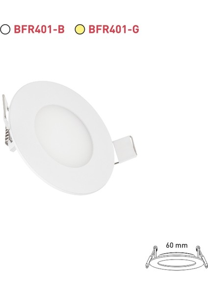 3W Sıva Altı Slim Led Panel