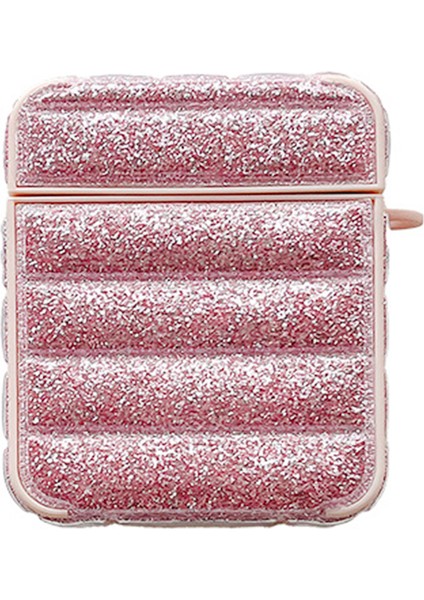 Airpods için 2016 2019 Airpods Kablosuz 2019 Parlak Lı Aşağı Ceket Tamlı Taşıma Çantası Kulaklık Kılıfı (Yurt Dışından)