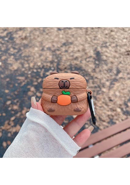 Apple Airpods 3 için Karikatür Kapibara Tpu Asılı Toka İle Kulaklık Kılıfı (Yurt Dışından) fiyatları