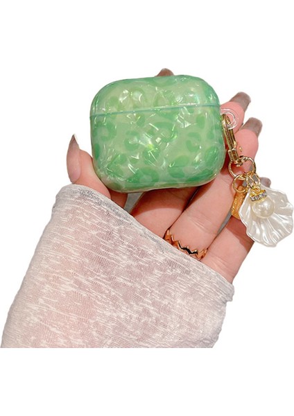 Apple Airpods için 3 Şık Kabuk Tahıl Tpu Aşınma Önleyici tooth Şarj Koruyucu İle Kabuk Kolye Kulaklık Kılıfı (Yurt Dışından)