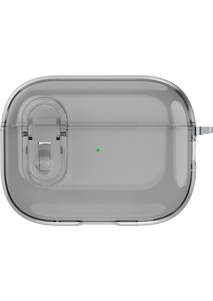 Airpods Pro 2 için Şeffaf Pc+Tpu Asılı Tokalı tooth Kulaklık Kılıfı (Yurt Dışından)