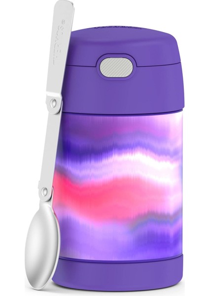 16 Oz Paslanmaz Çelik Vakum Yalıtımlı Gıda Kavanozu Kaşıkla (Yurt Dışından)