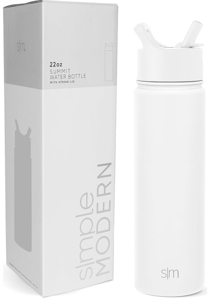 ，，çocuklar Için Saman Kapaklı Su Şişesi Vakum Yalıtımlı Paslanmaz Çelik Metal Termos Yeniden Kullanılabilir Sızdırmaz Bpa Okulu 18 Oz (Yurt Dışından)