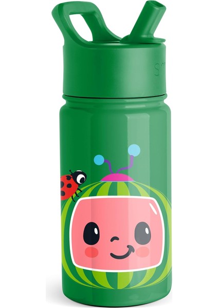 ， Hasır Kapaklı Çocuk Su Şişesi | Yeni Yürümeye Başlayan Çocuklar ve Erkek Çocuklar Için Yalıtımlı Paslanmaz Çelik Yeniden Kullanılabilir Bardak | (Yurt Dışından)