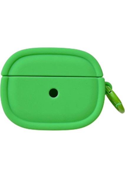 Apple Airpods Pro Pro 2 Koruyucu Şeker Renk Oval Silikon Asılı Toka Kulaklık Kılıfı (Yurt Dışından)