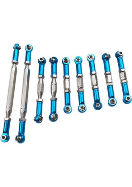 9x Metal Direksiyon Servo Bağlantıları Çekme Çubukları 1/12 Wltoys 12423 12429 Için (Yurt Dışından)