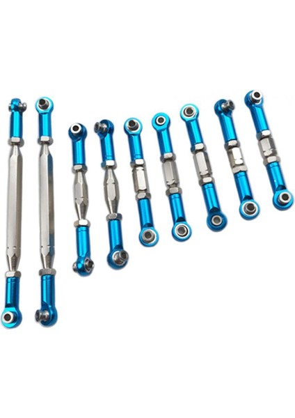 9x Metal Direksiyon Servo Bağlantıları Çekme Çubukları 1/12 Wltoys 12423 12429 Için (Yurt Dışından)