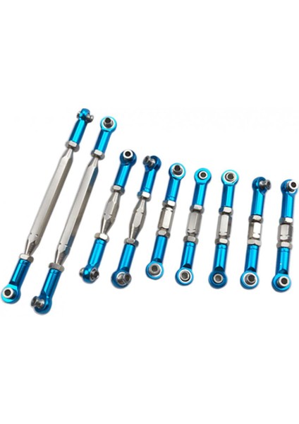 9x Metal Direksiyon Servo Bağlantıları Çekme Çubukları 1/12 Wltoys 12423 12429 Için (Yurt Dışından)