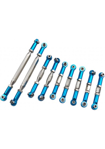 9x Metal Direksiyon Servo Bağlantıları Çekme Çubukları 1/12 Wltoys 12423 12429 Için (Yurt Dışından)