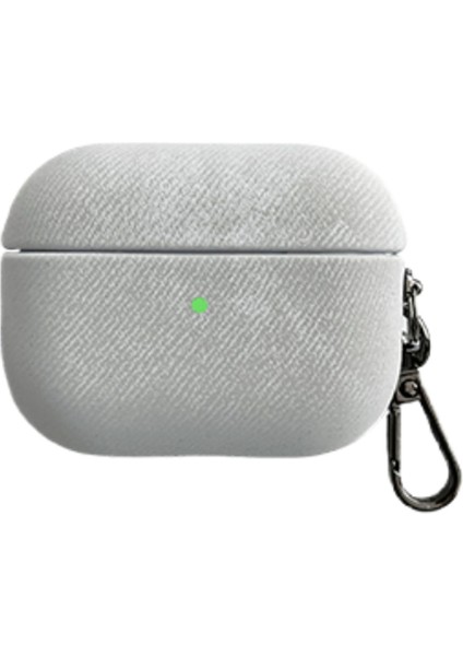 Apple Airpods Pro Koruyucu Tpu Telefon Metal Tokalı Süet Doku Tamı Kulaklık Kılıfı (Yurt Dışından)